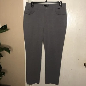 Pantalone Travis Matthew aperto a chiusura uomo 35 grigio effettivo 37X32 performance elasticizzato - Foto 1 di 6