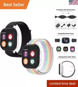 2-Pack Kids Nylon Watch Bands for Gizmo & Gabb Watches - Breathable & Adjustable - Picture 1 of 9