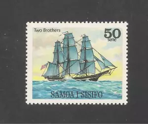 Samoa #524 (A107) en muy buen estado sin montar o nunca montada - 1980 50c Dos hermanos - envío - Imagen 1 de 1