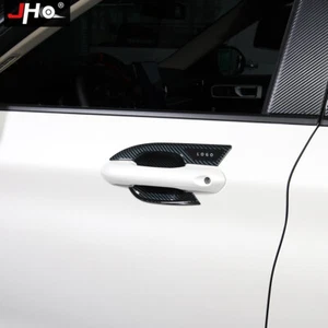 For Ford Explorer ABS Carbon Fiber Door Handle Bowl Cover Trim Glossy Black - Picture 1 of 8