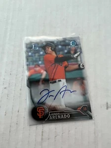 Jonah Arenado 2016 Chrome 1st Bowman Auto Card #BCAP-JA - Picture 1 of 1