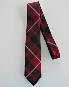Roxburgh Vintage Men's Tartan Plaid Wool Tie - Picture 1 of 5