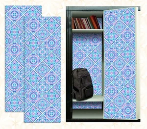 Magnetic Locker Wallpaper Made in USA - Pack of 2 Rolls (Geometric) vg 021 - Picture 1 of 5