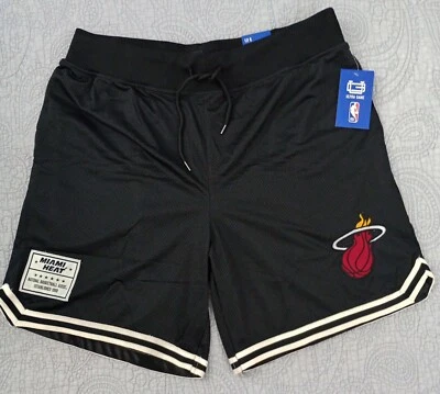 Pantalones Cortos de Baloncesto Miami Heat Ultra Game Mesh Negros Clase Gimnasio Talla XL NBA Foto 1 de 4