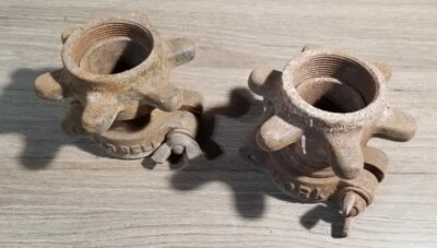 YORK BARBELL Vintage SPINLOCK COLLARES para Placas Olímpicas de 2" Spin Lock Fitness Foto 1 de 4