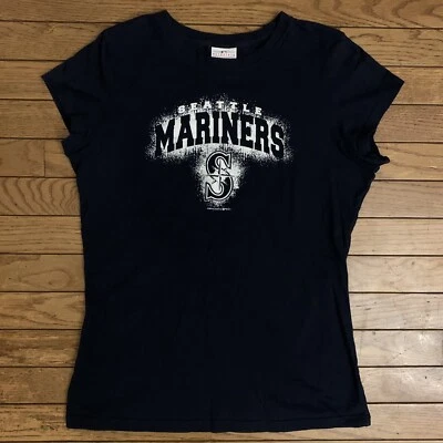 Camiseta azul estilo de vida campus grande Seattle Mariners MLB para mujer Foto 1 de 4
