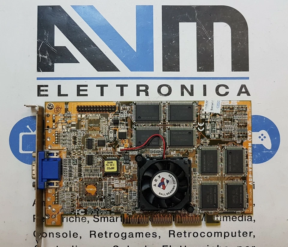 Scheda video AGP ASUS NVIDIA GeForce 2 GTS PRO V7700 V7100 V3800 Retrocomputing - Immagine 1 di 1