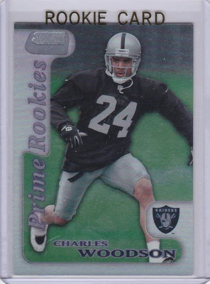 CHARLES WOODSON Prime Rookies 1998 Topps Stadium Club RC CARD Football RAIDERS! - Image 1 of 2