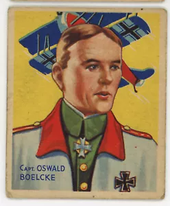Sky Birds Card R136 National Chicle R136 1934 No 46 Capt Oswald Boelcke Nice - Picture 1 of 2