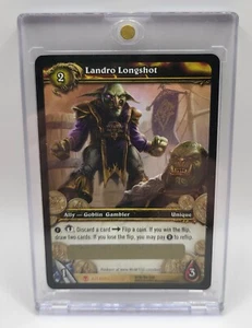 Landro Longshot AZEROTH LOOT 1/3 Unscratched WOW TCG Card - Picture 1 of 1