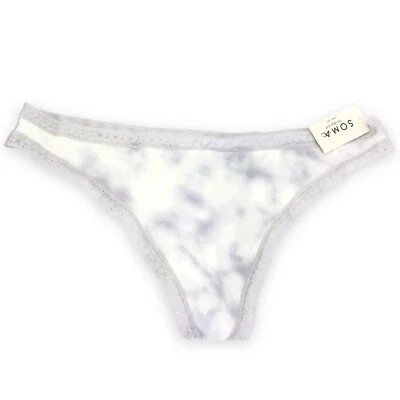 Soma Intimates Cotton Modal Thong ~In The Clouds M Silver~ Size: L [NWT] - Image 1 of 4