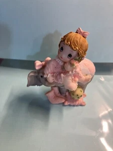 Taramina, Wheaton MD Vintage Resin Figure little Girl on Elephant - Picture 1 of 5