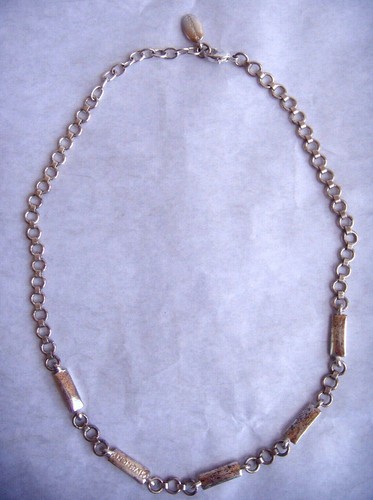 Vintage Givenchy Silver Tone 18.5 Inch Chain Necklace