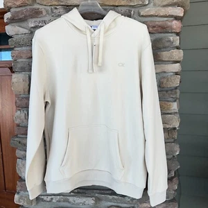 Calvin Klein Men's Long Sleeve Pullover CK Hoodie Size XL Desert Sand Dune NWT - Picture 1 of 5
