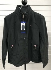 Tommy Hilfiger Men's Taslan Nylon Jacket Wind Water Resistant NWT Black Sz Large