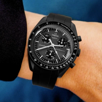 MoonSwatch strap, bracelet luxe Noir 20mm | Pour MoonSwatch & Omega Speedmaster