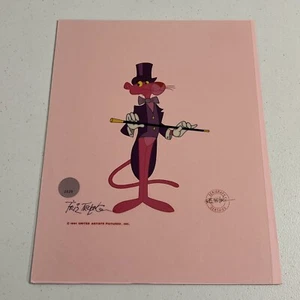 Friz Freleng signiert Pink Panther "Tails" Serigraph Animationsfilm Cel 11x14 1991 - Bild 1 von 2
