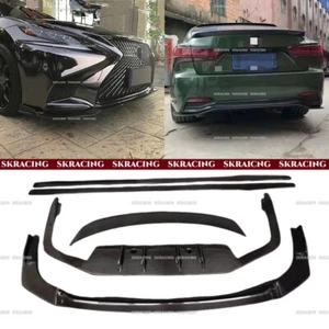 For Lexus LS500H Real Carbon Fiber Front Lip Rear Bumper Splitter Sideskirt Wing - Bild 1 von 31