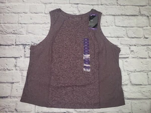 NUEVO Members Mark Mujer Talla XXL Tanque de costilla suave Ciruela absorbente de humedad - Imagen 1 de 5