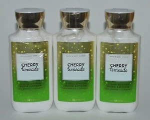 LOT OF 3 BATH & BODY WORKS CHERRY LIMEADE LOTION CREAM SHEA BUTTER VITAMIN E 8OZ - Picture 1 of 5