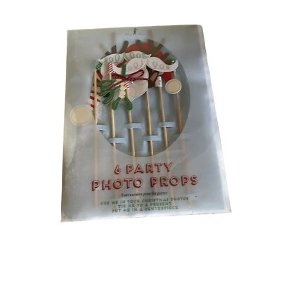 NEW Meri Meri Jingle All The Way Party Props 6 Christmas Photo Props - Image 1 of 4