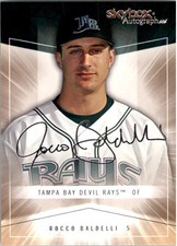 2005 SkyBox Autographics Tampa Bays Devil Rays Baseball Card #53 Rocco Baldelli