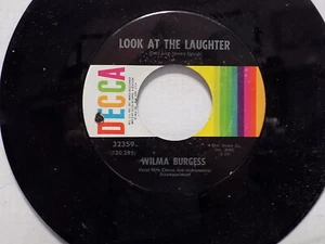 WILLMA BURGESS Sweet Promises/SCHAU AUF DAS LACHEN Decca 45 - Bild 1 von 2