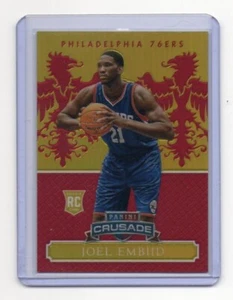 14-15 Excalibur Red Crusade Joel Embiid #35/99 RC Rookie 76ers - Bild 1 von 2
