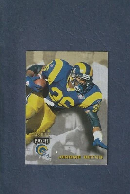 1995 Playoff Prime Football Jerome Bettis #6 St.Louis Rams HOF - Image 1 of 2