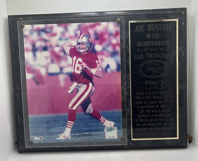 FOTO 8X10 ENMARCADA JOE MONTANA SAN FRANCISCO 49ERS-12X15 PLACA DE PARED DECORACIÓN Foto 1 de 4