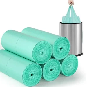 Small Trash Bags with Handles,100 Counts Small Biodegradable Trash Bags 4 Gal... - Picture 1 of 6