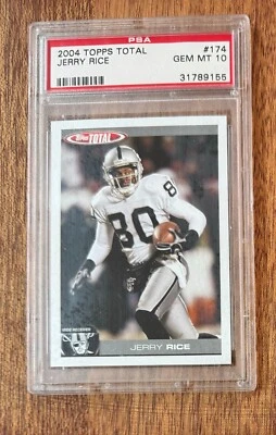 Jerry Rice 2004 Topps Total - #174 - PSA 10 - Image 1 of 2