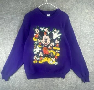 VTG 90s Mickey Mouse Florida Disney Velva Sheen Sweatshirt Size Medium - Picture 1 of 7