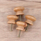 Contemporary Wooden Cabinet Knob Handle in Mushroom Shape - 6pcs