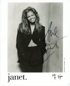 -Rara- 1993 -Janet Jackson- VERA foto musica hip-hop firmata/autografata/auto 8x10 - Foto 1 di 2