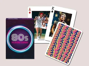 80s Music Stars Playing Cards 52 cards, 2 jokers and 1 reference Cards - Piatnik - Picture 1 of 2