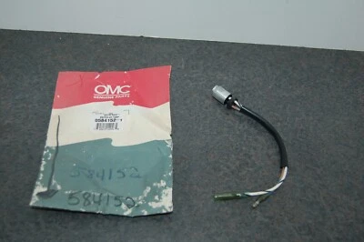 NOS GENUINE OMC 0584152 TEMPERATURE SWITCH SENDING UNIT 584152 EVINRUDE NEW OLD - Image 1 of 3