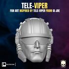 Cobra Televiper Tele Viper v1 custom head for 4" 6" 7" 12" GI Joe figures