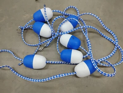 Cuerda divisora de seguridad para piscina de 16-20 pies boya flotador línea final poco profunda Foto 1 de 4