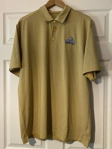 Polo a righe New Haven Chargers Under Armour taglia 2X Loose Heatgear manica corta - Foto 1 di 8