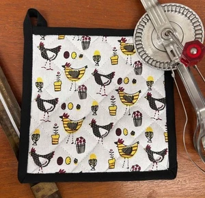 Chicken Pot Holder - Hens & Eggs - Bild 1 von 2