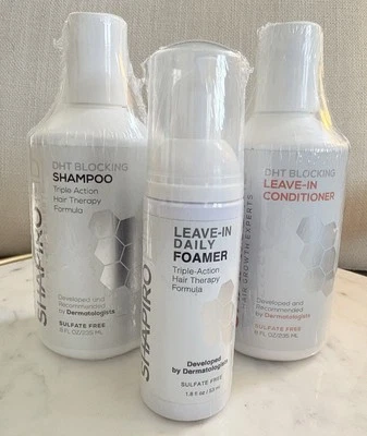 Shapiro DHT Blocking Set: 8oz Shampoo, 8oz Conditioner, 1.8oz Leave-In Foamer - Image 1 of 4