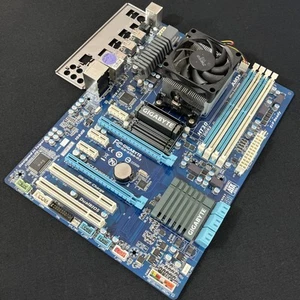 MOTHERBOARD/CPU/COOLER COMBO: Gigabyte GA-970A-D3 (AM3+) ATX + AMD FX 4100 - Picture 1 of 8
