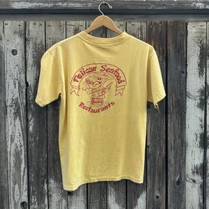 Camiseta yunque vintage años 80 Cinco de Mayo 1982 Pelican Seafood Restaurant - Imagen 1 de 9