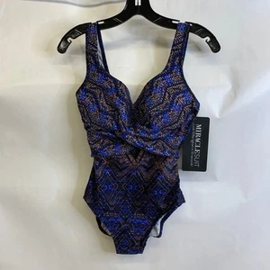 MIRACLE SUIT Criss Cross Escape One Piece Swimsuit Women's Size US 10 - Picture 1 of 6
