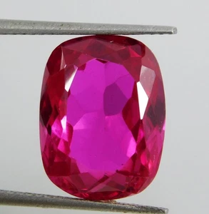 Natürlicher makelloser burmesischer rosa Rubin im Kissenschliff 16,65 kt zertifizierter Edelstein - Bild 1 von 9