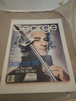 GEORGE Magazine Rare Dec/Jan 1996 - ROBERT DeNIRO! - Image 1 of 2