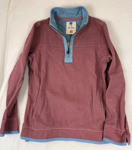 Fat Face Sweater Womens 6 Medium Pink The Airlie 1/4 Zip Jumper Pullover Brit - Picture 1 of 10