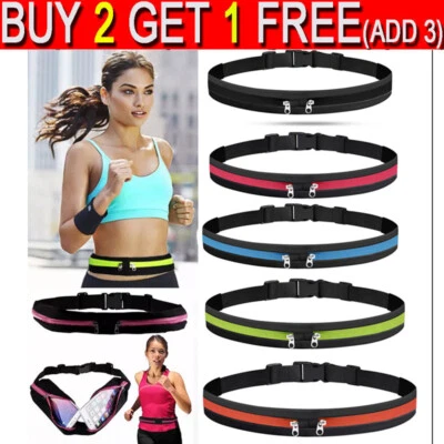 Laufgürtel Taillentasche Tasche Fanny Pack Bum Sport Läufer Joggen Dual Pocket
