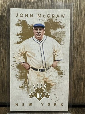 Panini Diamond Kings John McGraw #41 2016 Mini New York Giants Foto 1 de 4